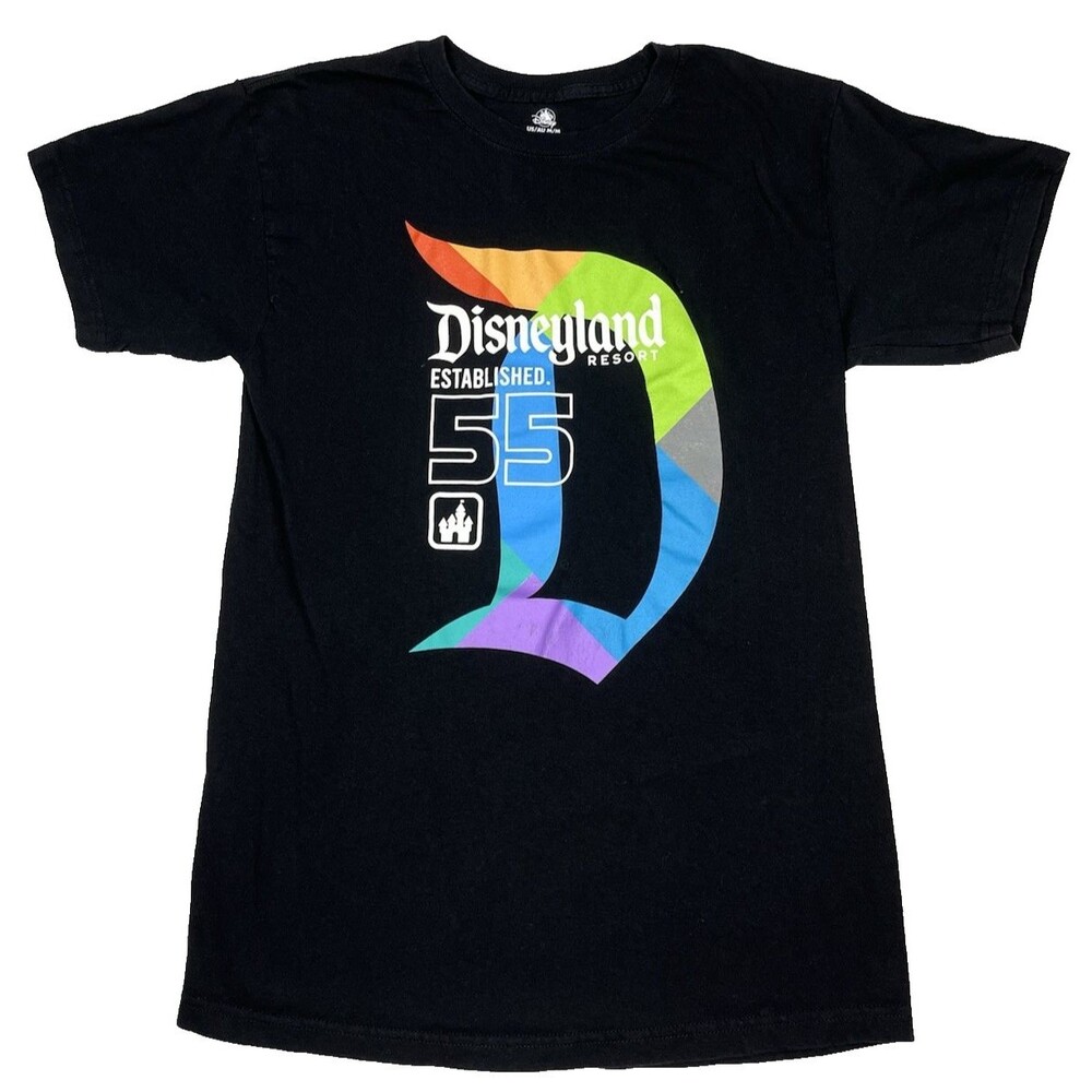 Disneyland 55th Anniversary T Shirt Mens M Black Graphic Tee Disney Parks